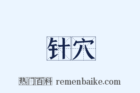 针穴是什么意思的图片